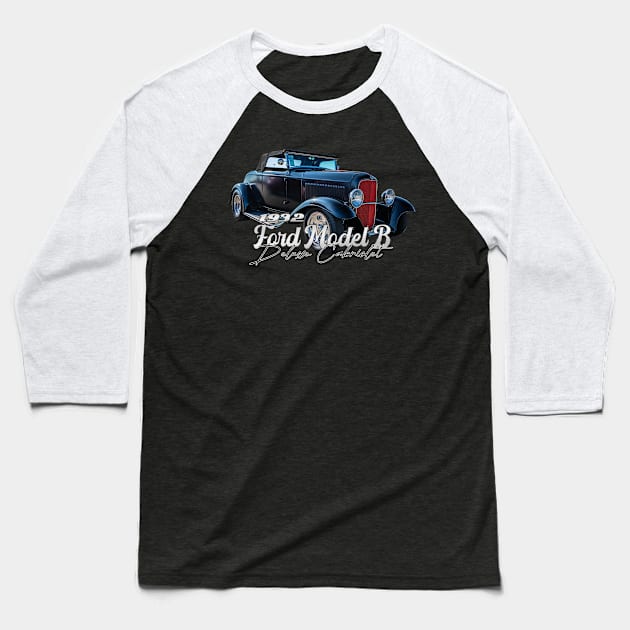 1932 Ford Model B Deluxe Cabriolet Baseball T-Shirt by Gestalt Imagery